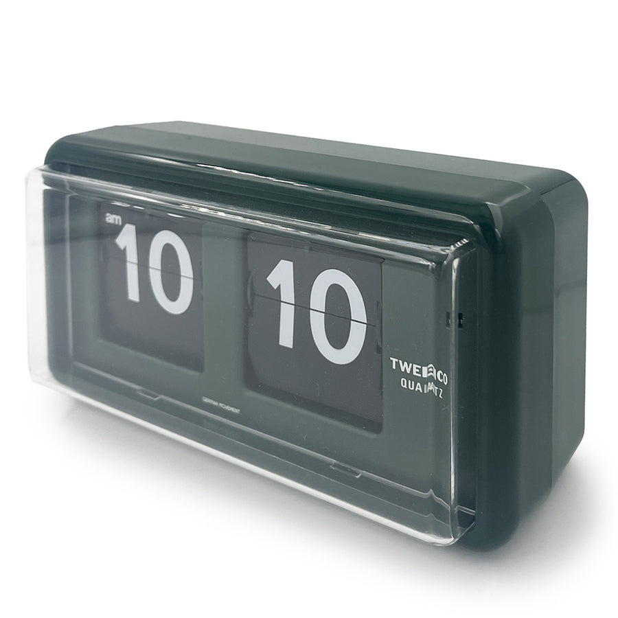 Jadco Wylie Compact Digital Flip Card Wall and Desk Clock Green 20cm QT30-Green