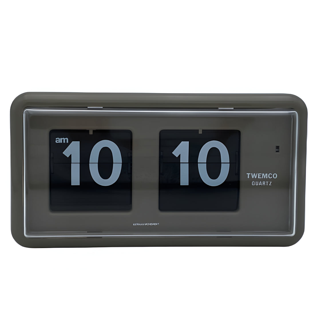 Jadco Wylie Compact Digital Flip Card Wall and Desk Clock Grey 20cm QT30-Grey New 2