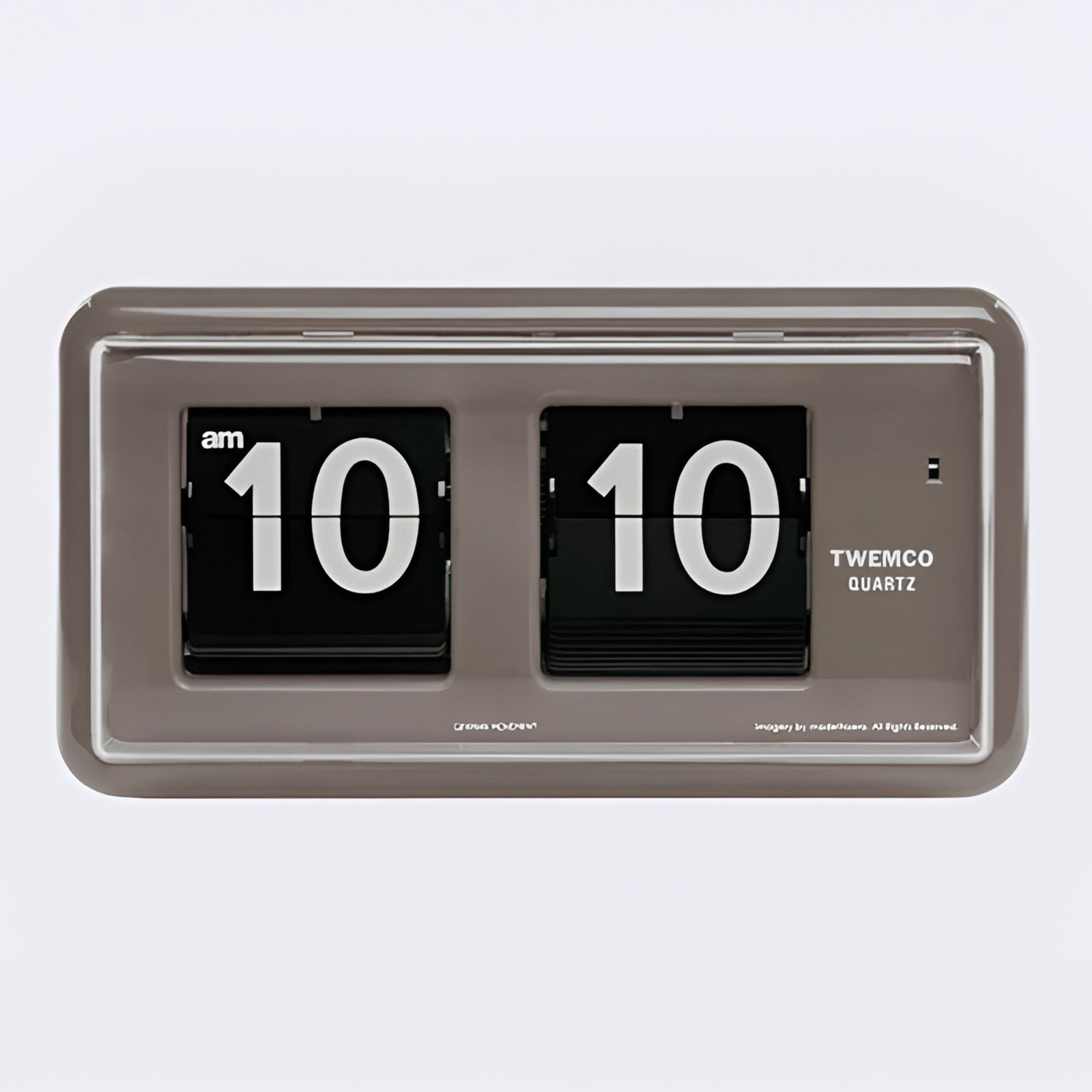 Jadco Wylie Compact Digital Flip Card Wall and Desk Clock Grey 20cm QT30-Grey New