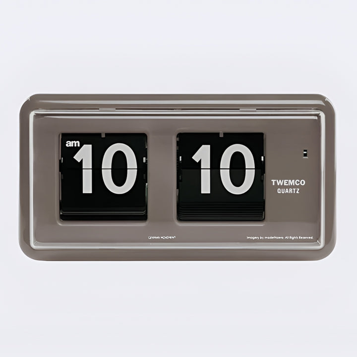 Jadco Wylie Compact Digital Flip Card Wall and Desk Clock Grey 20cm QT30-Grey New