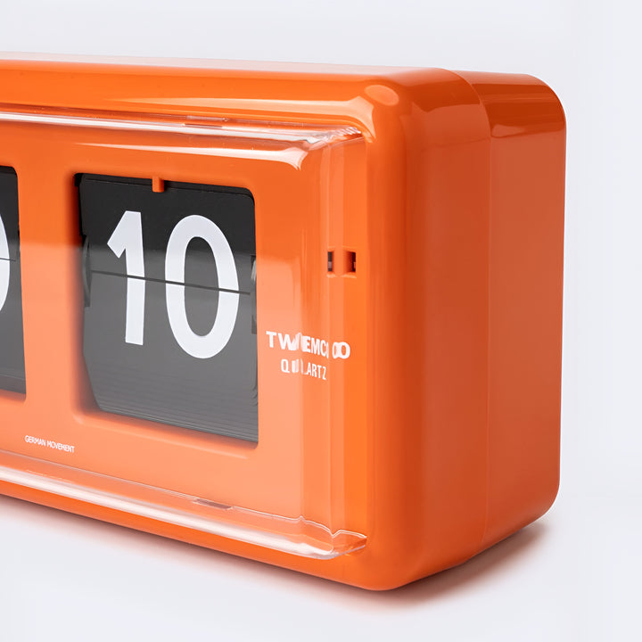 Jadco Wylie Compact Digital Flip Card Wall and Desk Clock Orange 20cm QT30-Orange New 1
