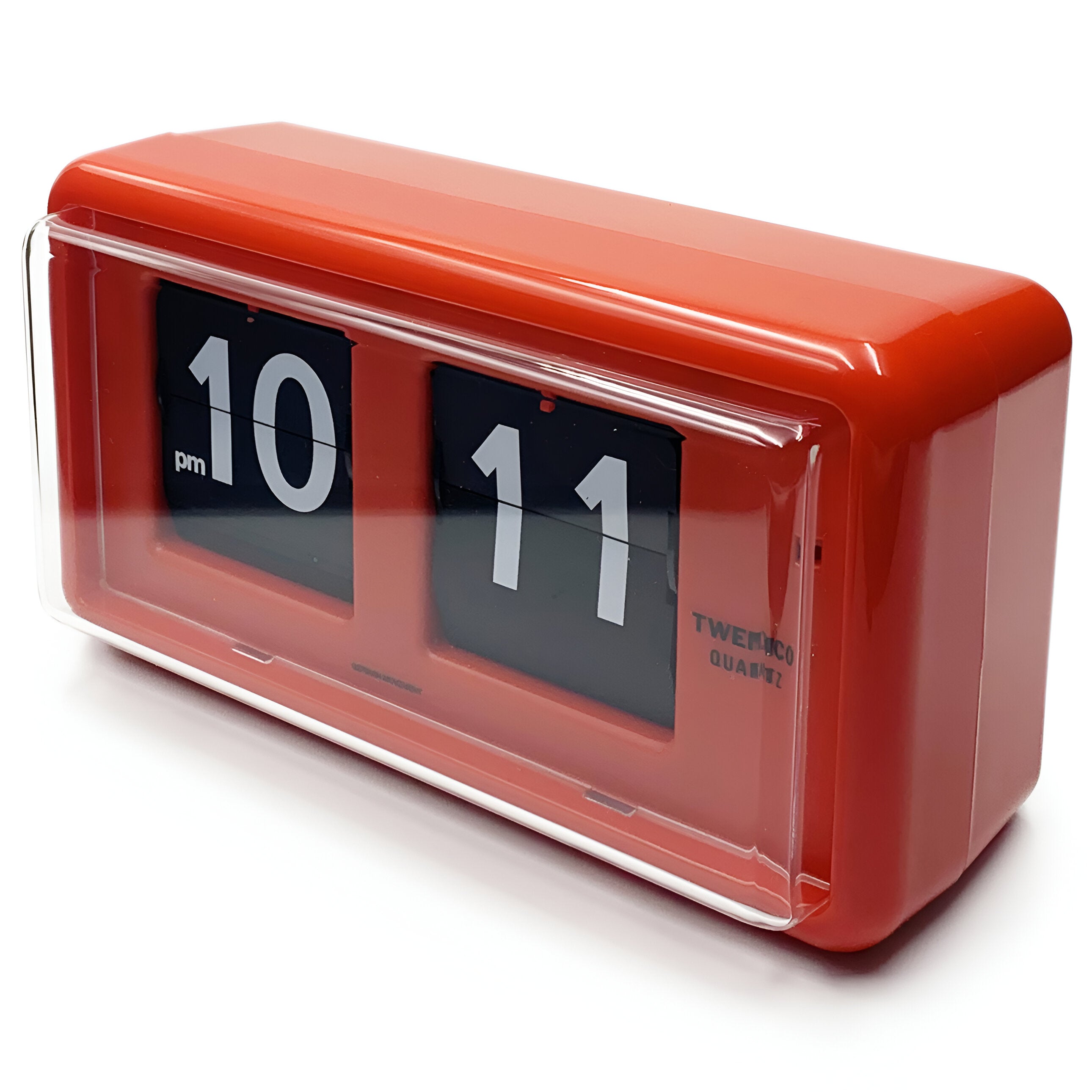 Jadco Wylie Compact Digital Flip Card Clock, Red, 20cm