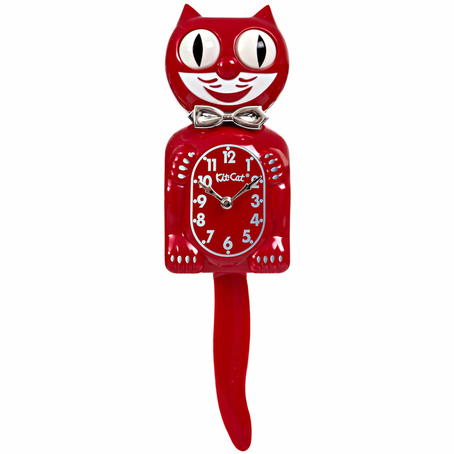 Kit Cat Klocks Retro Red Gentleman Wall Clock 40cm OPBC-58-RK 1