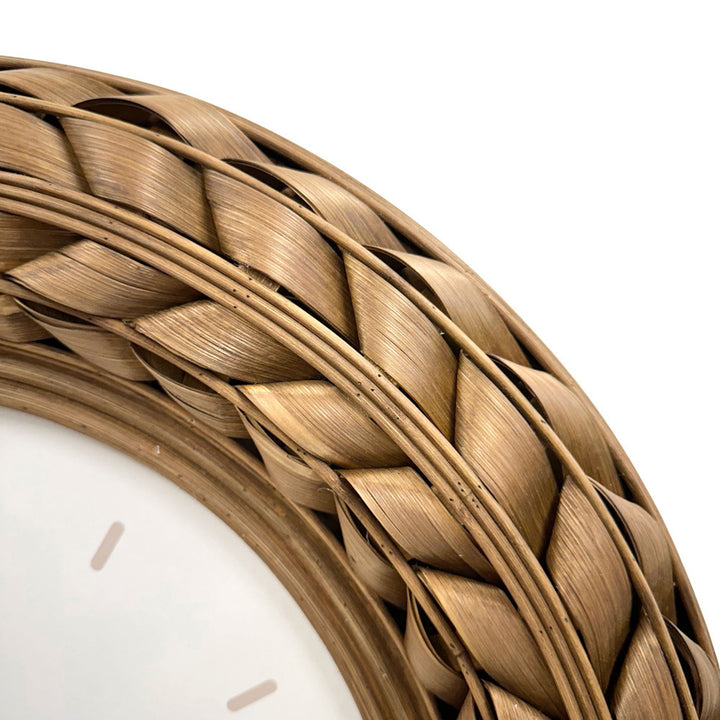 Koda Living Harbour Weave Rattan Bamboo Wall Clock 60cm KG4109 3