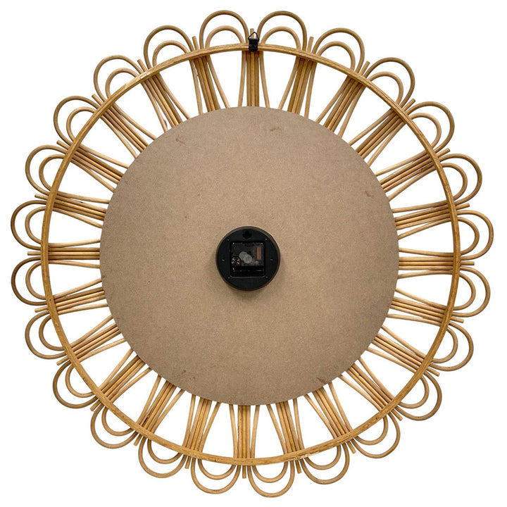 Koda Living Sunbeam Rattan Bamboo Sunburst Wall Clock 80cm KG4110 4