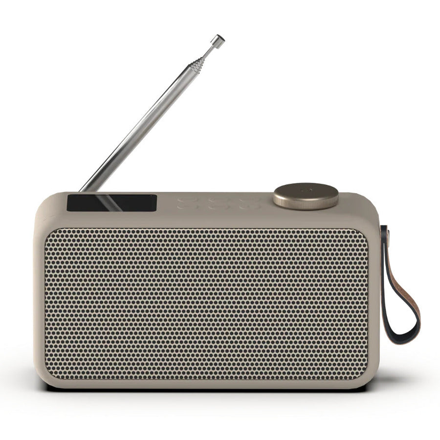 Kreafunk Atune DAB Radio BT Speaker Alarm Clock Ivory Sand 20cm KFFU19 1