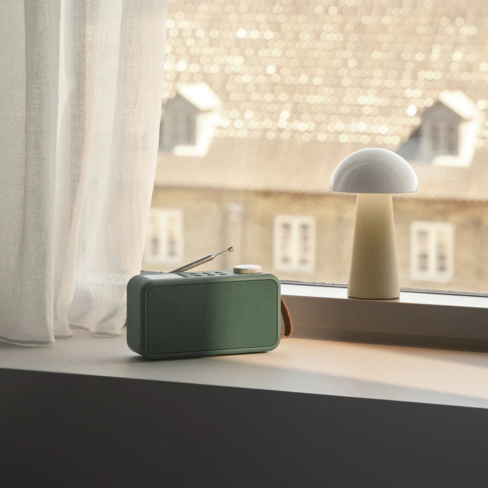 Kreafunk Atune DAB Radio BT Speaker Alarm Clock Nordic Green 20cm KFFU18 2