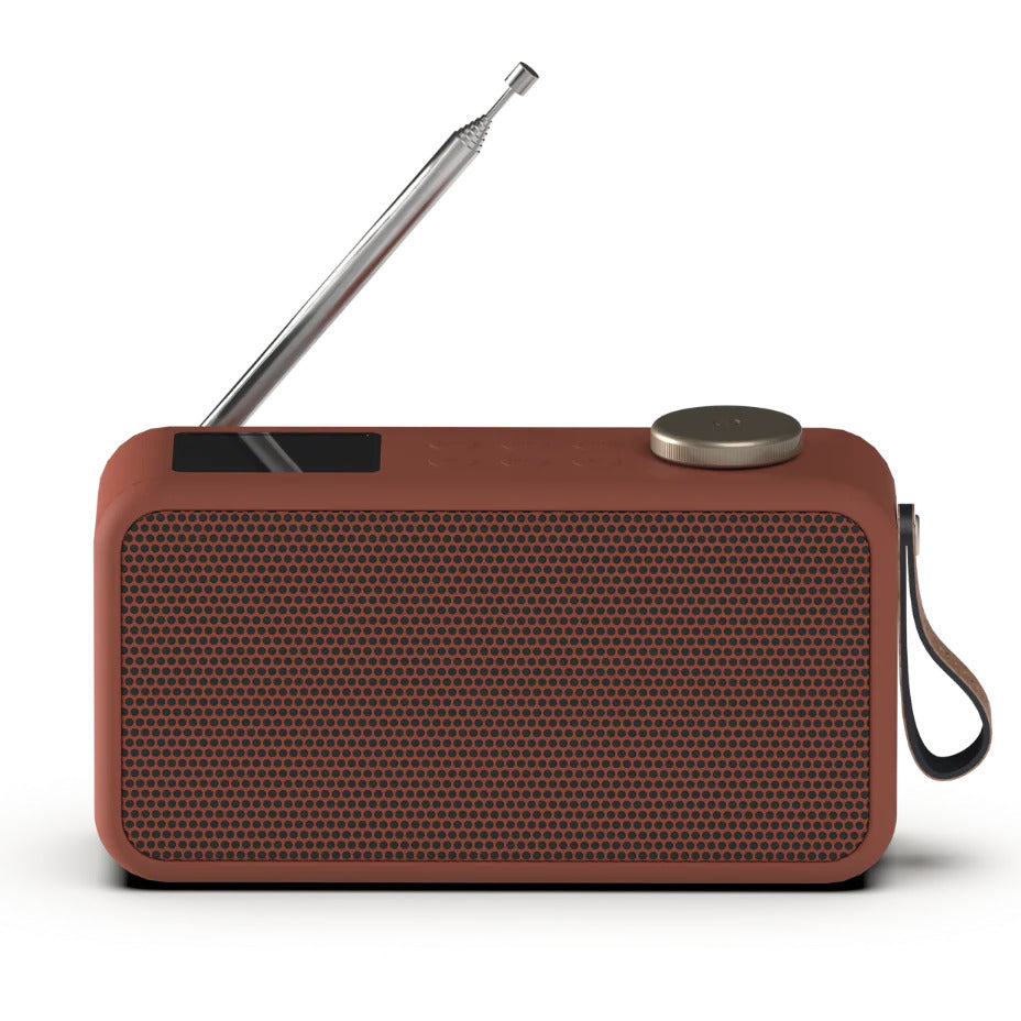 Kreafunk Atune DAB Radio BT Speaker Alarm Clock Terracotta 20cm KFFU13 1
