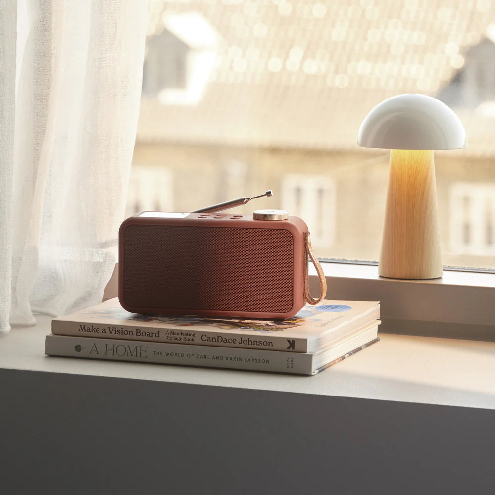 Kreafunk Atune DAB Radio BT Speaker Alarm Clock Terracotta 20cm KFFU13 2