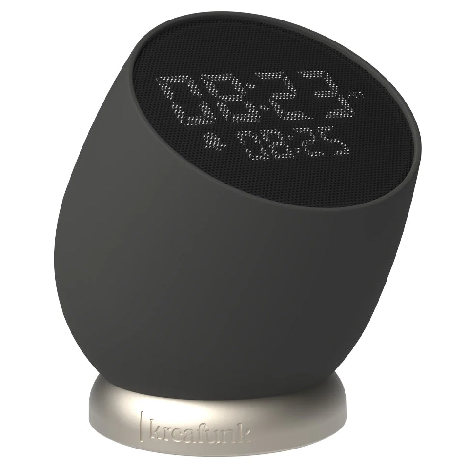 Kreafunk Bell Wireless Flip To Snooze Alarm Clock Black 9cm KFYI02 1