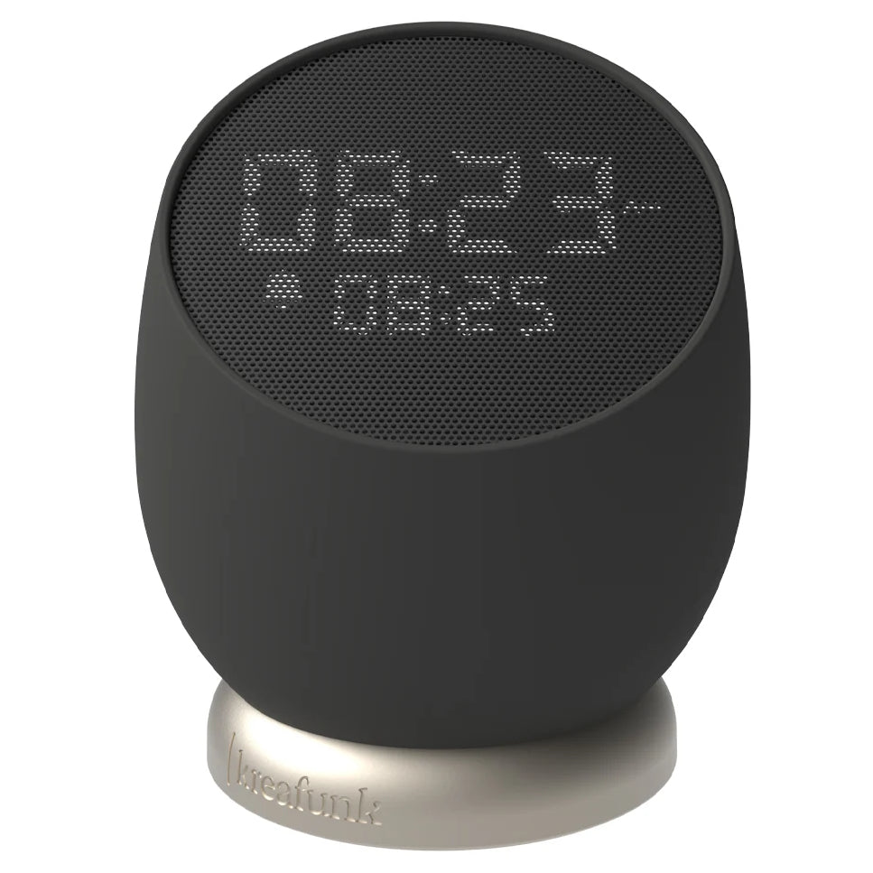 Kreafunk Bell Wireless Flip To Snooze Alarm Clock Black 9cm KFYI02 2