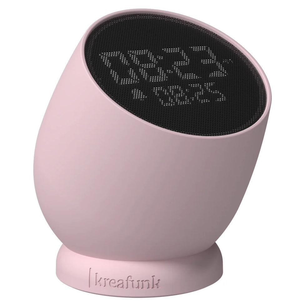 Kreafunk Bell Wireless Flip To Snooze Alarm Clock Dusty Rose 9cm KFYI03 1