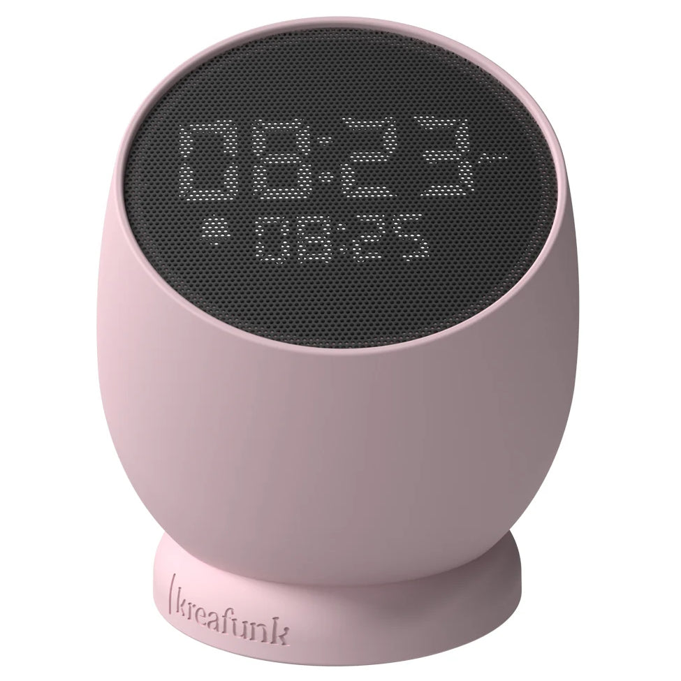 Kreafunk Bell Wireless Flip To Snooze Alarm Clock Dusty Rose 9cm KFYI03 2