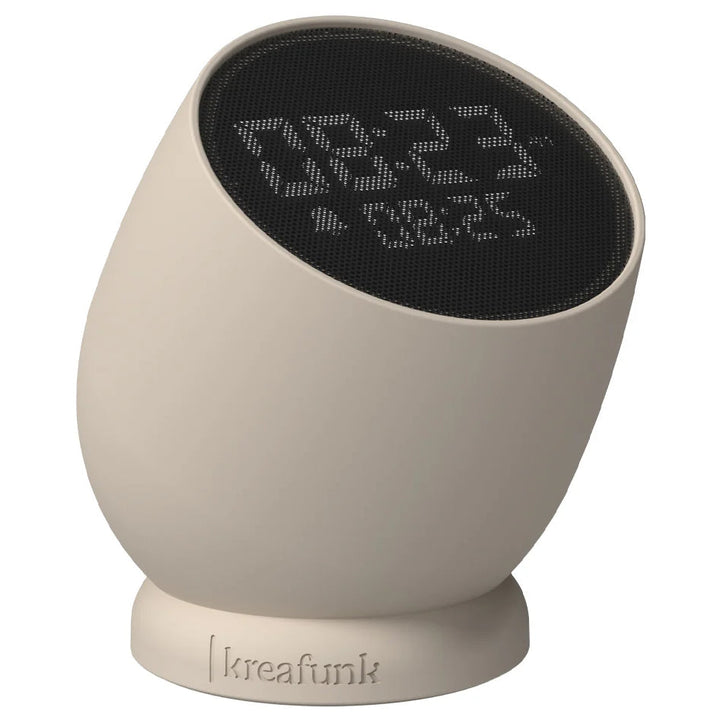 Kreafunk Bell Wireless Flip To Snooze Alarm Clock Ivory Sand 9cm KFYI09 1