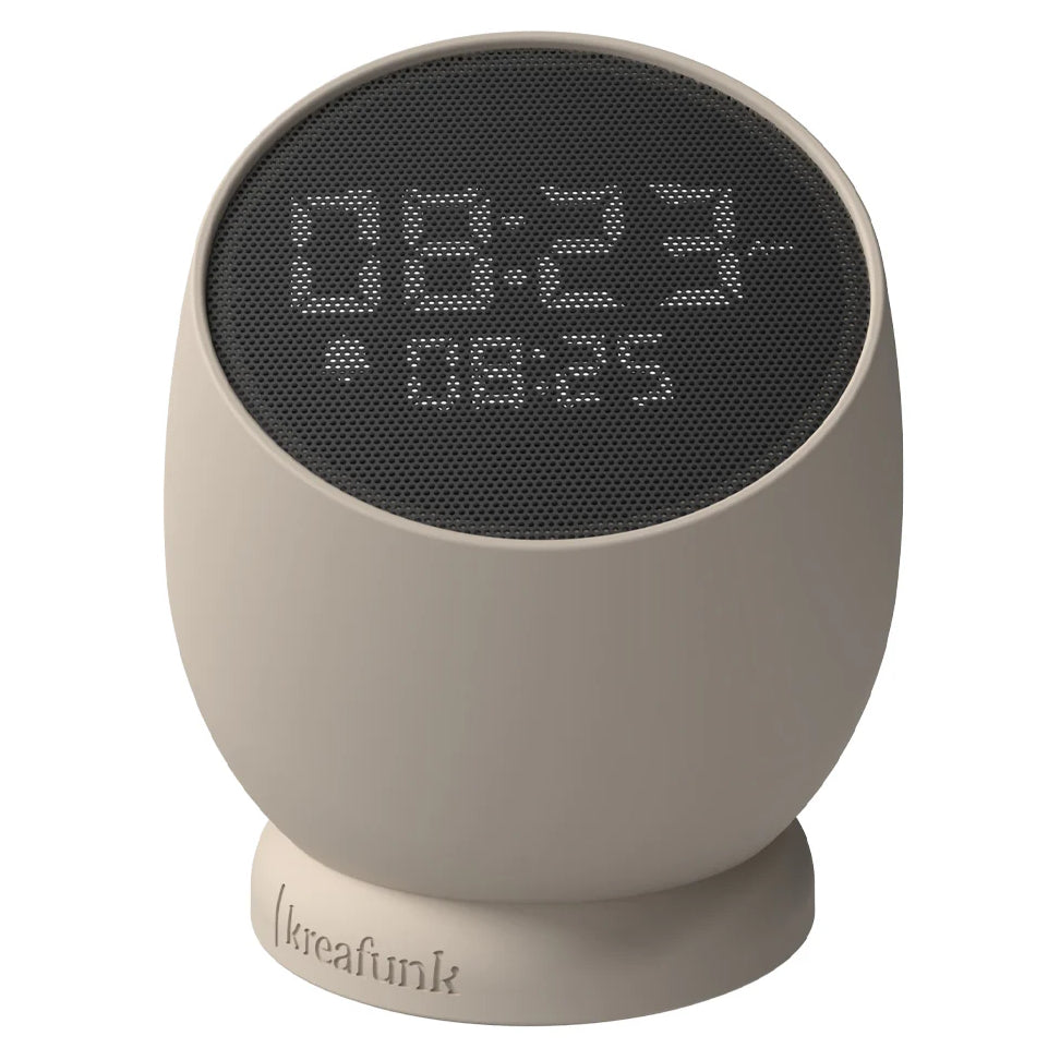 Kreafunk Bell Wireless Flip To Snooze Alarm Clock Ivory Sand 9cm KFYI09 2
