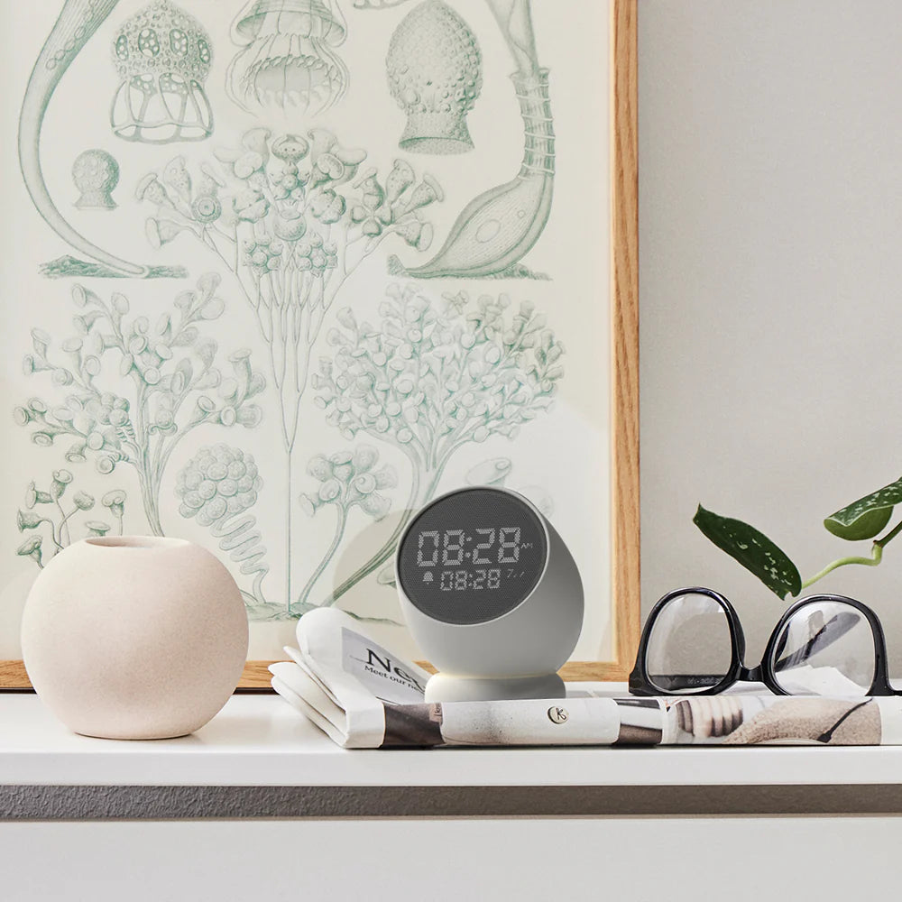 Kreafunk Bell Wireless Flip To Snooze Alarm Clock White 9cm KFYI01 3