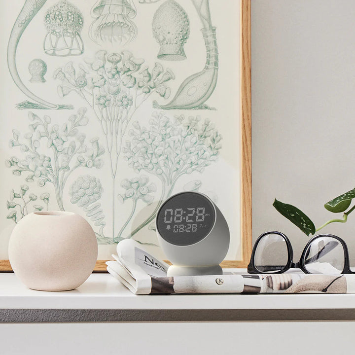 Kreafunk Bell Wireless Flip To Snooze Alarm Clock White 9cm KFYI01 3