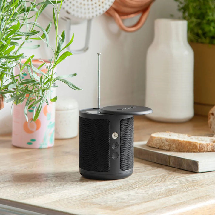 Kreafunk Dabbie DAB Radio BT Speaker Alarm Clock Black 11cm KFFU02 5