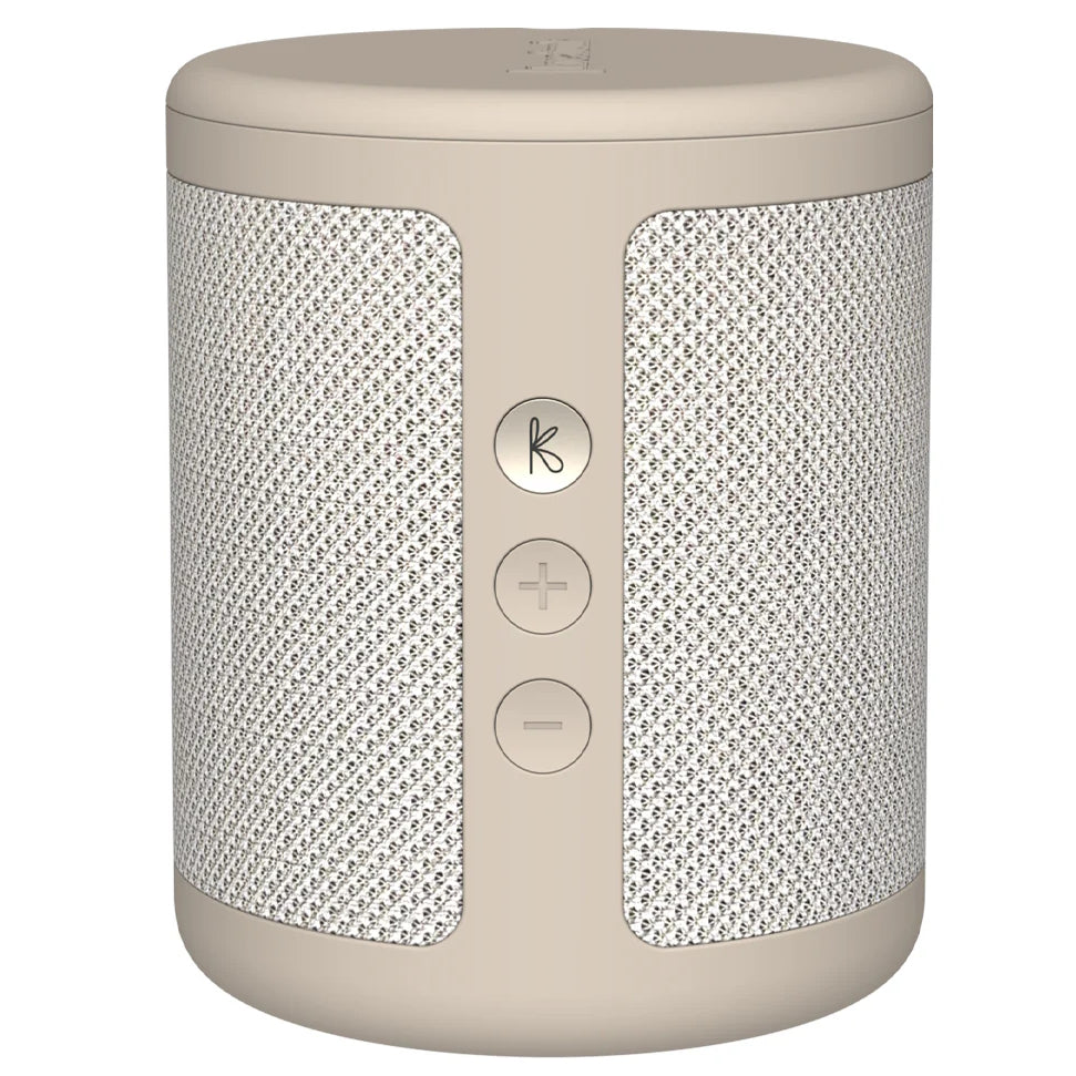 Kreafunk Dabbie DAB Radio BT Speaker Alarm Clock Ivory Sand 11cm KFFU09 1