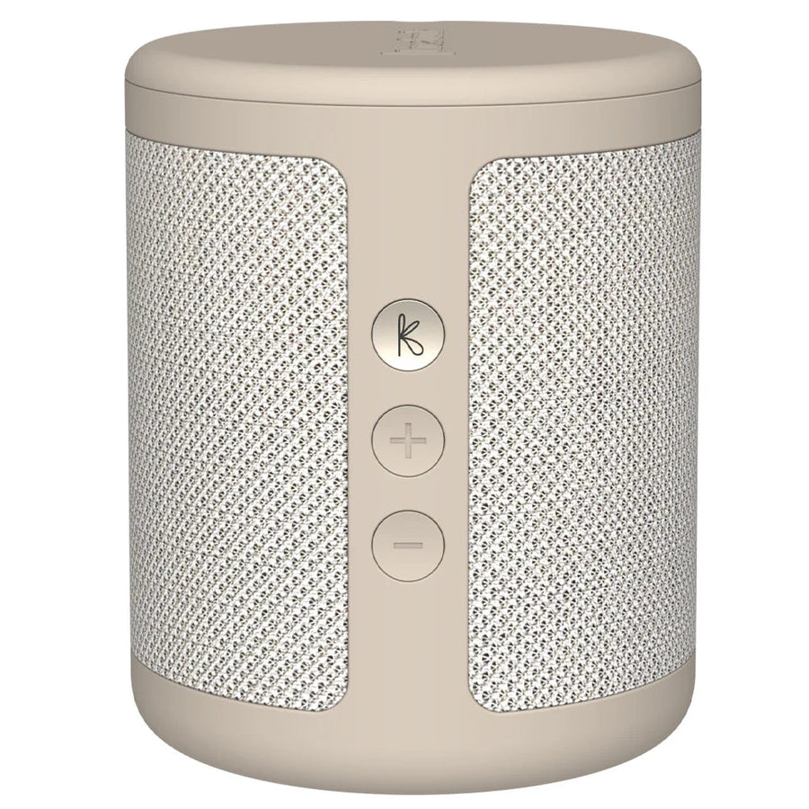 Kreafunk Dabbie DAB Radio BT Speaker Alarm Clock Ivory Sand 11cm KFFU09 1