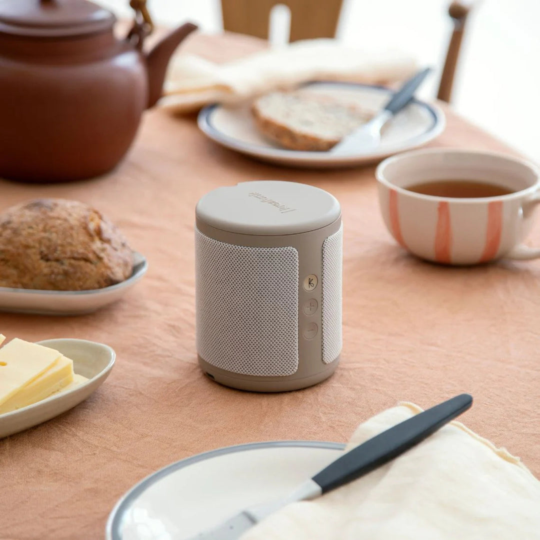 Kreafunk Dabbie DAB Radio BT Speaker Alarm Clock Ivory Sand 11cm KFFU09 3