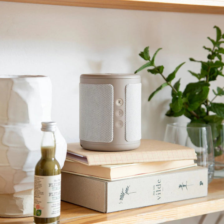 Kreafunk Dabbie DAB Radio BT Speaker Alarm Clock Ivory Sand 11cm KFFU09 5