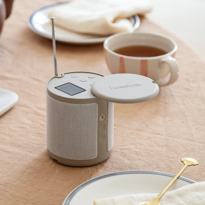 Kreafunk Dabbie DAB Radio BT Speaker Alarm Clock Ivory Sand 11cm KFFU09 6