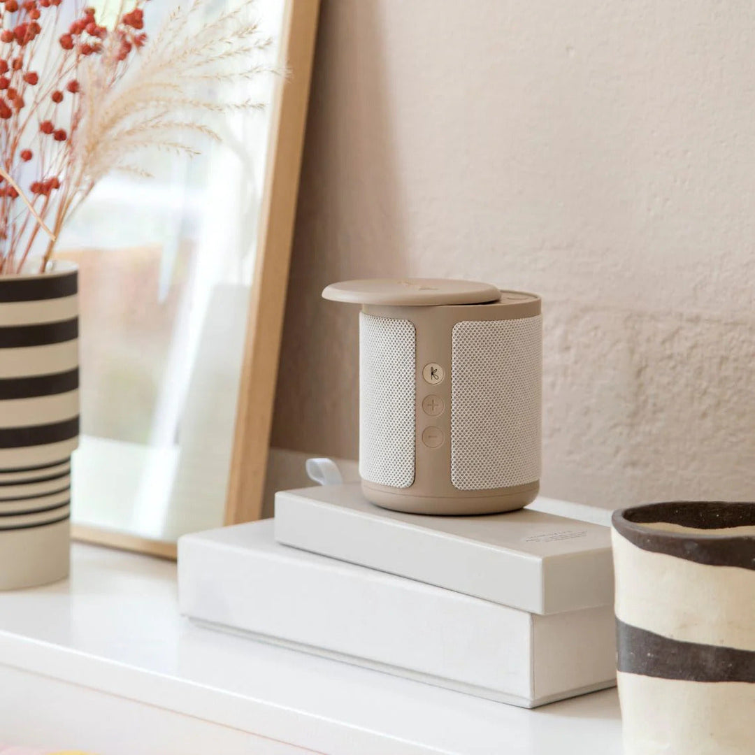 Kreafunk Dabbie DAB Radio BT Speaker Alarm Clock Ivory Sand 11cm KFFU09 7