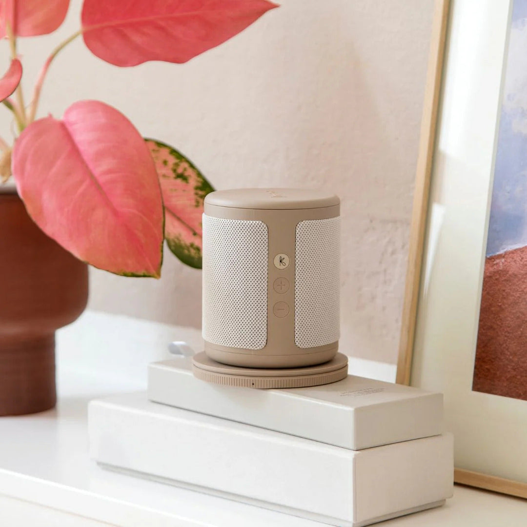 Kreafunk Dabbie DAB Radio BT Speaker Alarm Clock Ivory Sand 11cm KFFU09 8