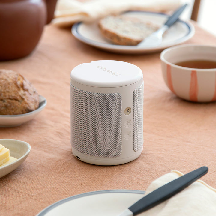 Kreafunk Dabbie DAB Radio BT Speaker Alarm Clock Soft White 11cm KFFU01 2