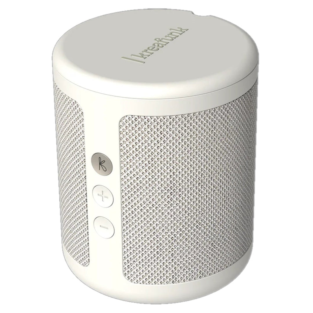 Kreafunk Dabbie DAB Radio BT Speaker Alarm Clock Soft White 11cm KFFU01 4