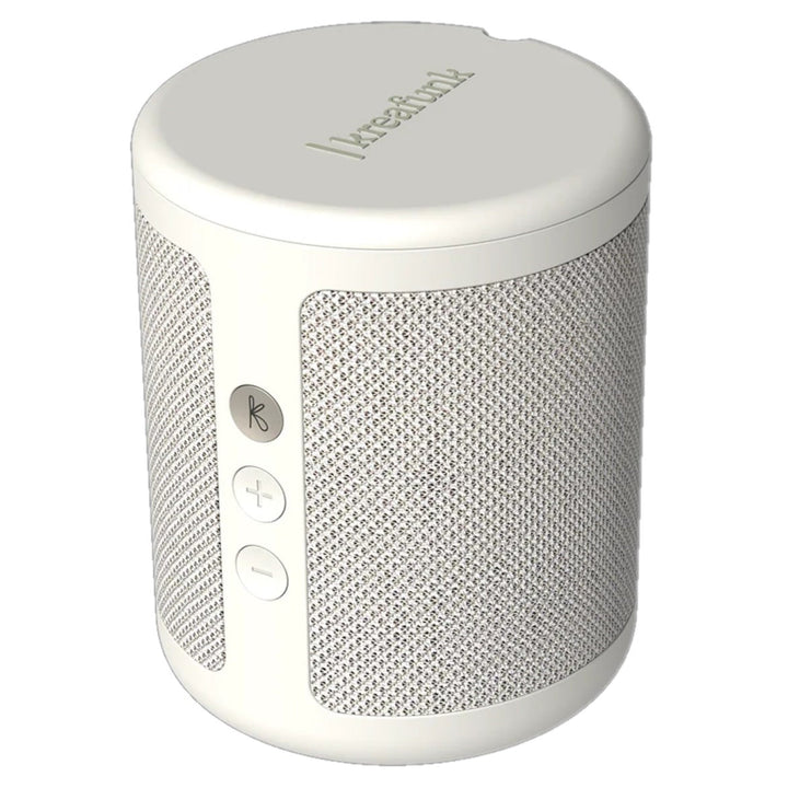 Kreafunk Dabbie DAB Radio BT Speaker Alarm Clock Soft White 11cm KFFU01 4