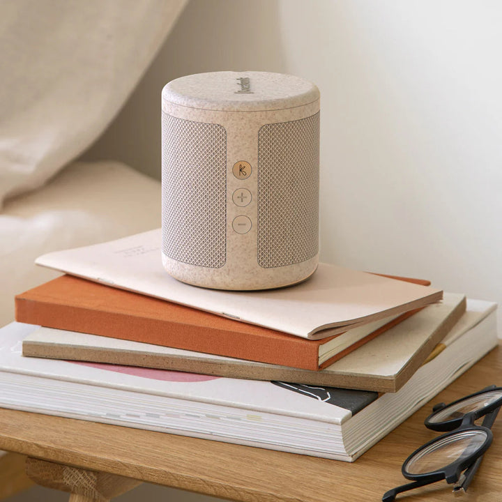 Kreafunk Dabbie DAB Radio BT Speaker Alarm Clock Wheat 11cm KFFU07 3