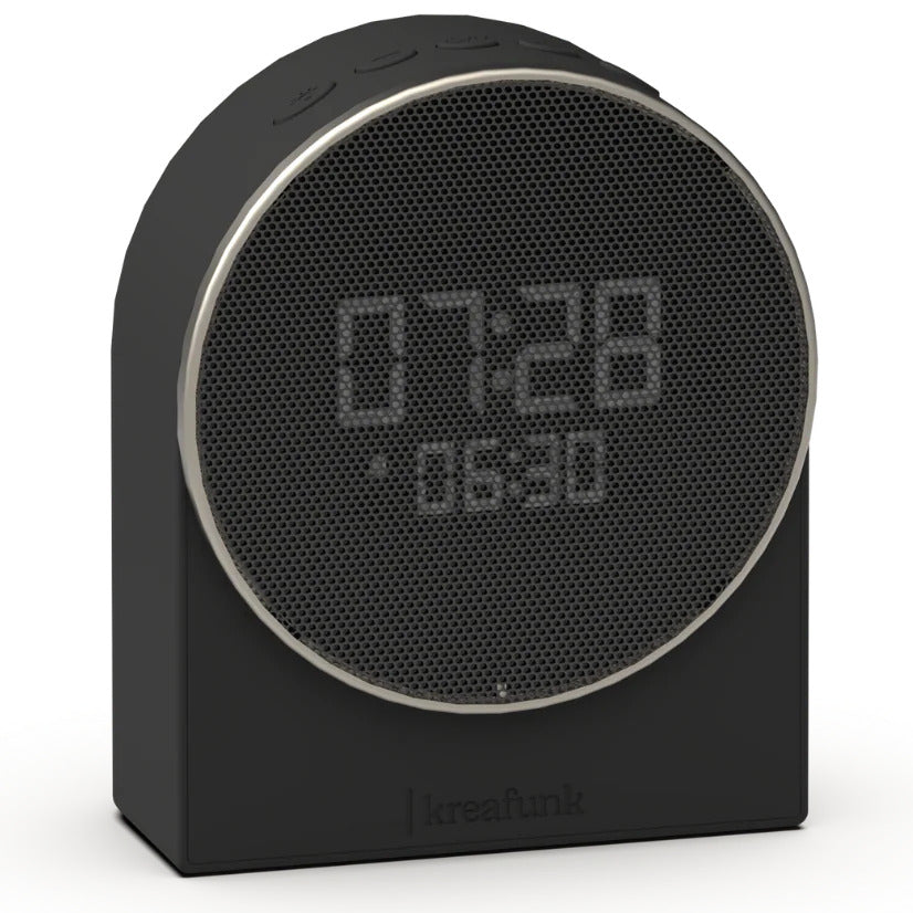 Kreafunk Ivy LED Bluetooth Speaker Alarm Clock Black 11cm KFEW22 1