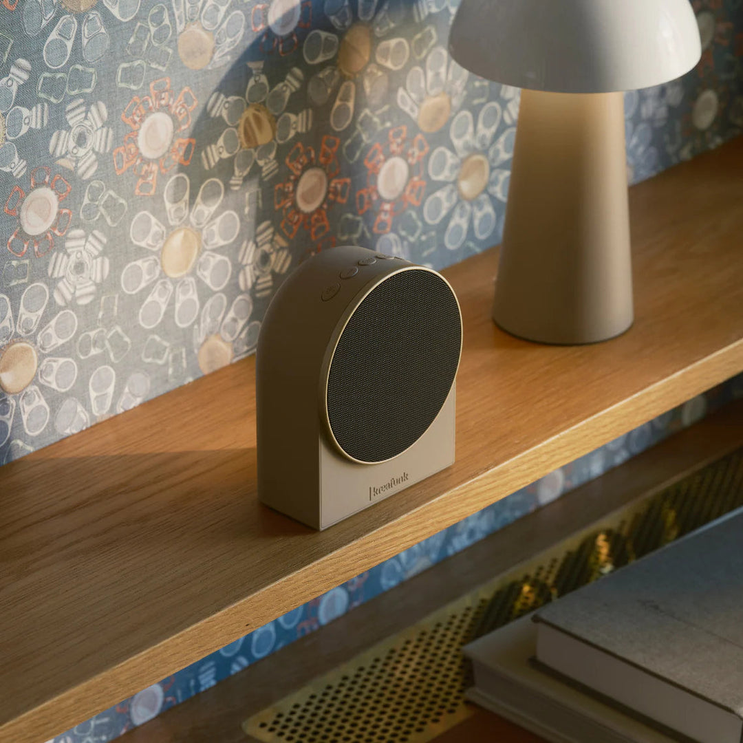 Kreafunk Ivy LED Bluetooth Speaker Alarm Clock Ivory Sand 11cm KFEW29 4