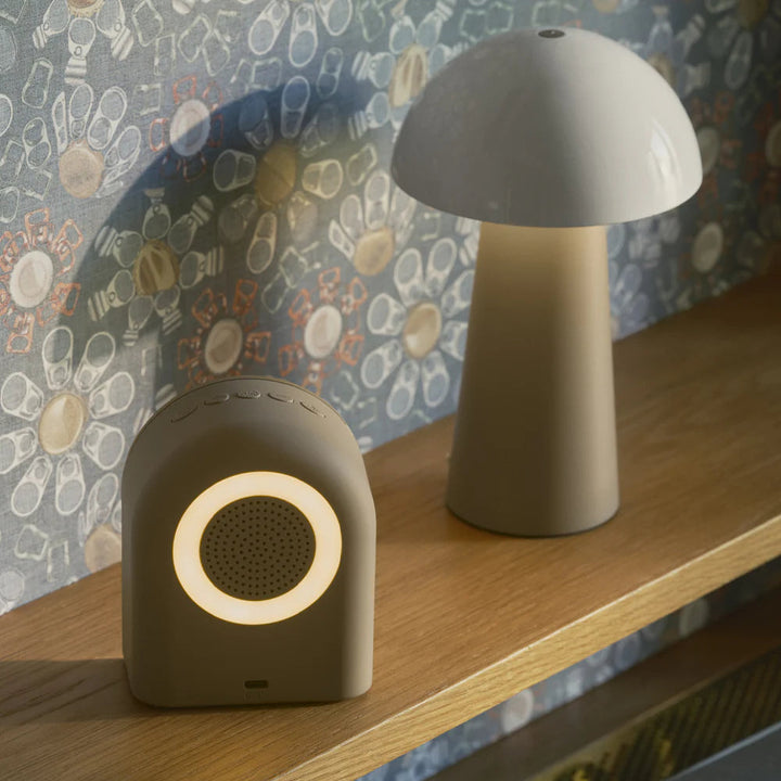 Kreafunk Ivy LED Bluetooth Speaker Alarm Clock Ivory Sand 11cm KFEW29 5