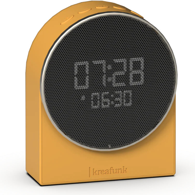 Kreafunk Ivy LED Bluetooth Speaker Alarm Clock Mango Burst 11cm KFEW26 1