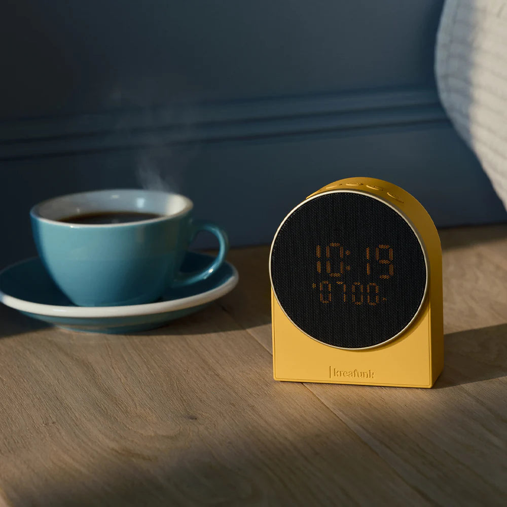 Kreafunk Ivy LED Bluetooth Speaker Alarm Clock Mango Burst 11cm KFEW26 2