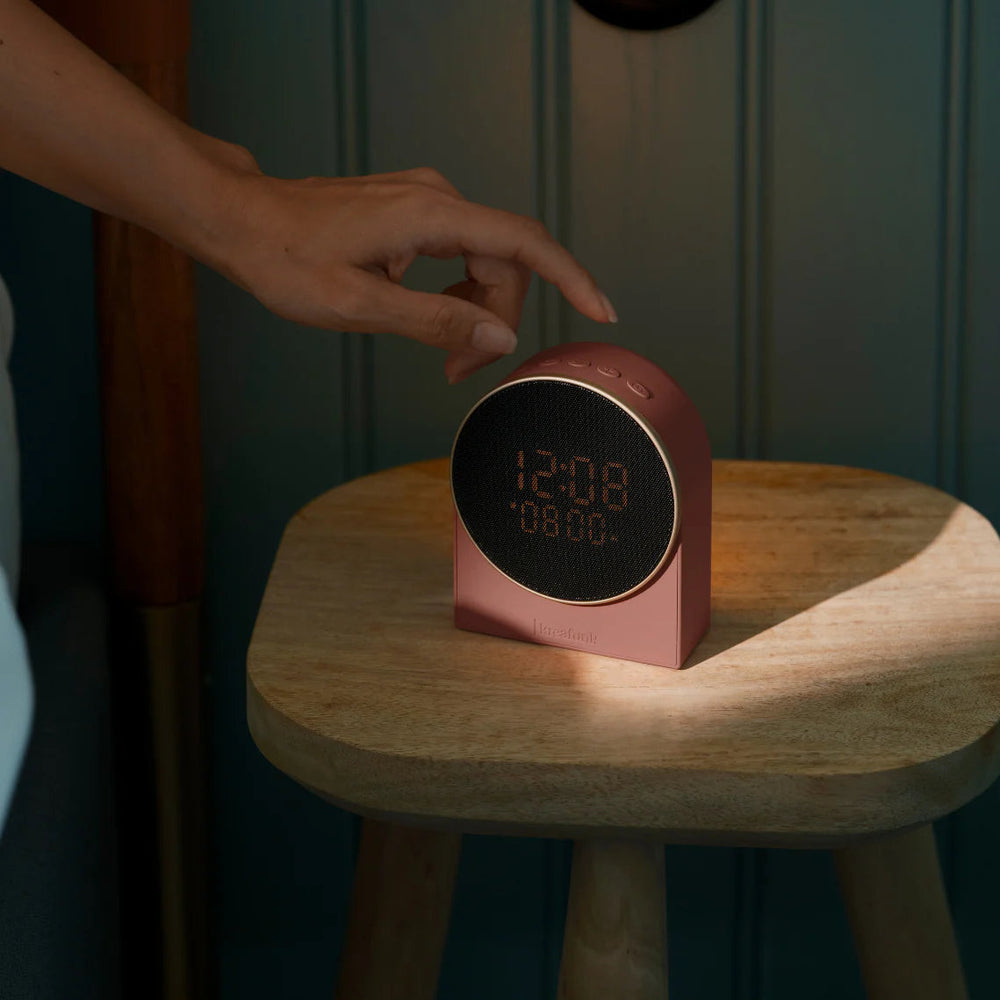 Kreafunk Ivy LED Bluetooth Speaker Alarm Clock Terracotta 11cm KFEW23 2