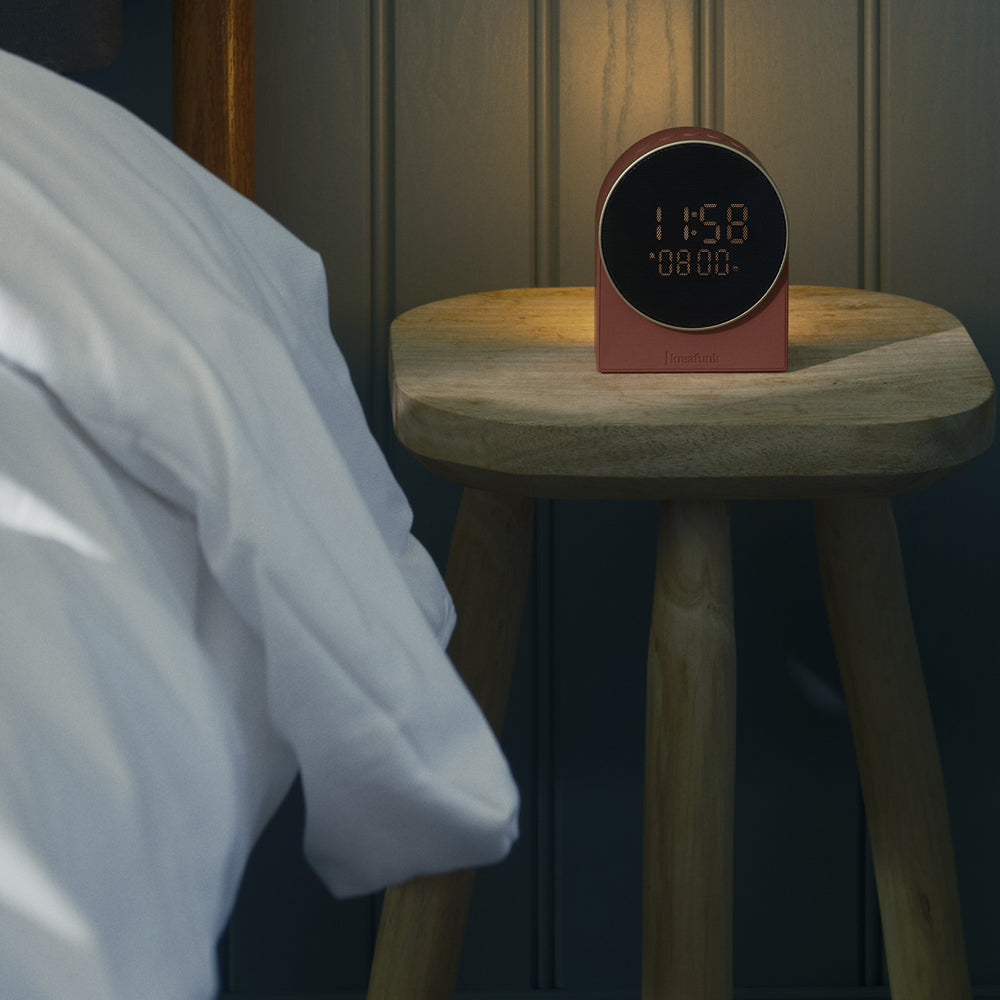 Kreafunk Ivy LED Bluetooth Speaker Alarm Clock Terracotta 11cm KFEW23 7