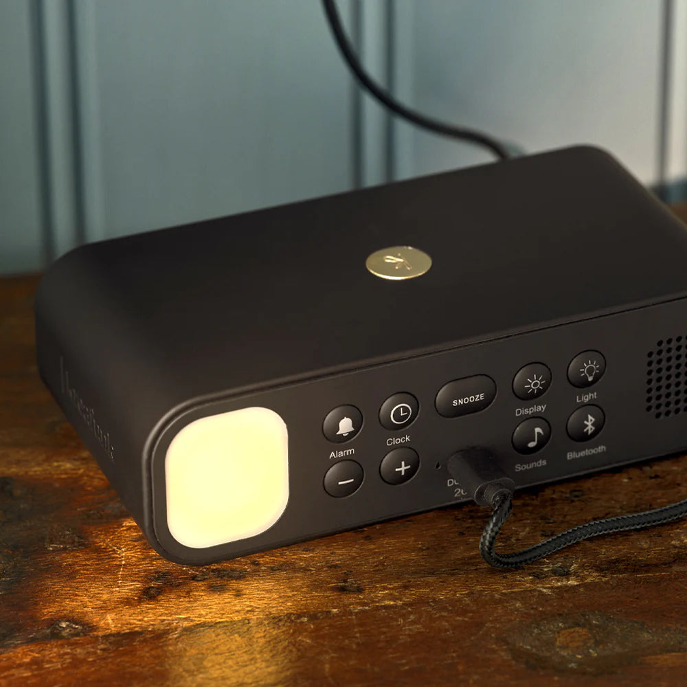 Kreafunk Wakie Qi Charging BT Speaker Alarm Clock Black 16cm KFKE192 3