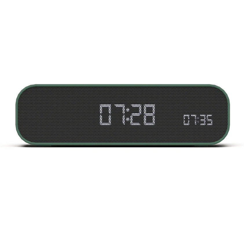Kreafunk Wakie Qi Charging BT Speaker Alarm Clock Nordic Green 16cm KFKE198 5