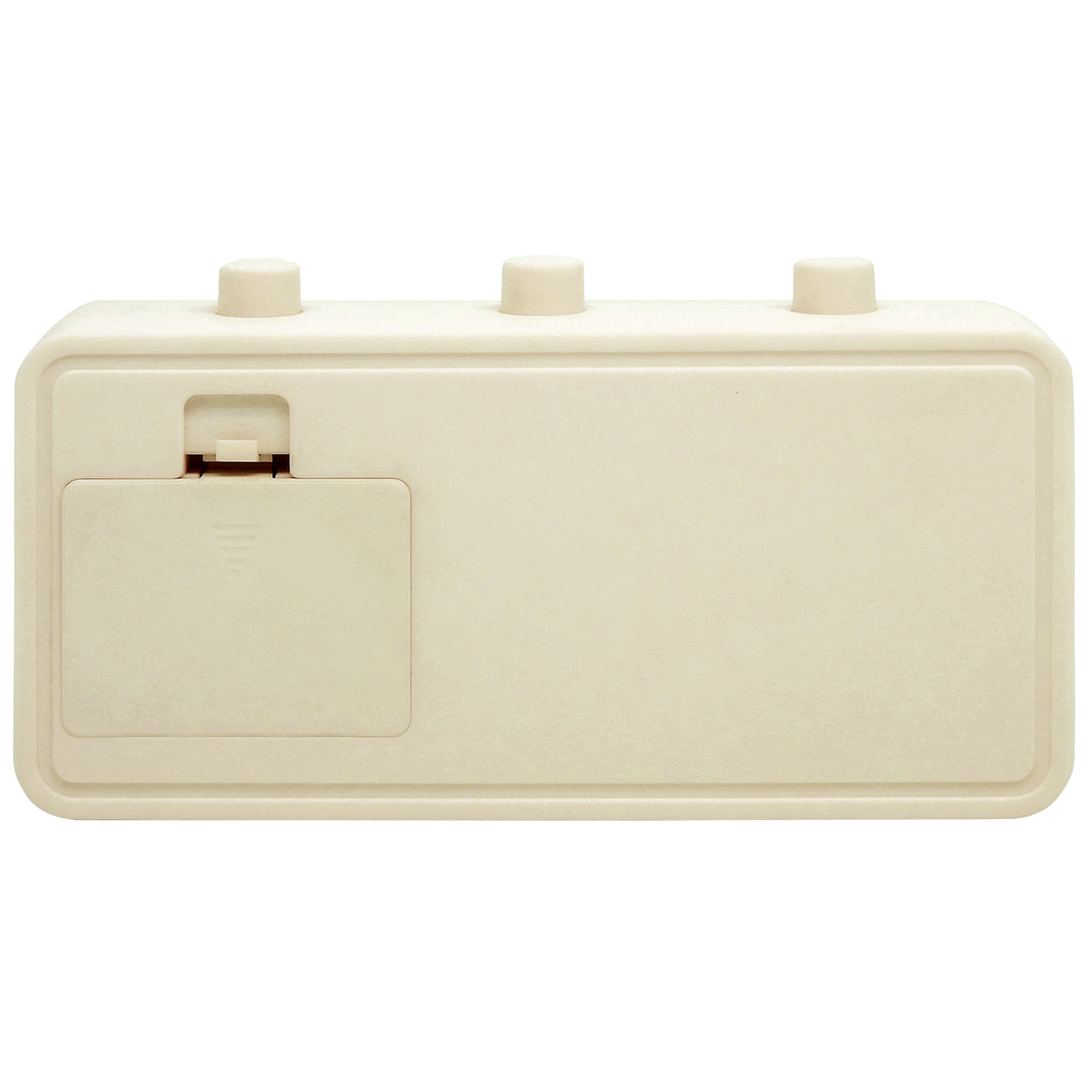 Leni Flipper Retro Manual Day Date Alarm Clock Cream 20cm 64920CRE 2