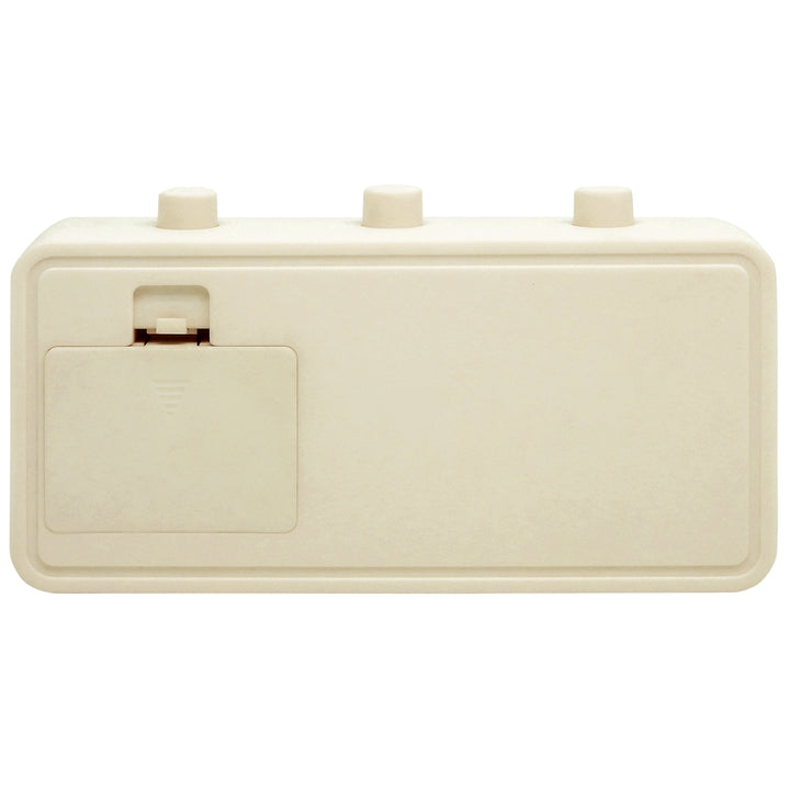 Leni Flipper Retro Manual Day Date Alarm Clock Cream 20cm 64920CRE 2
