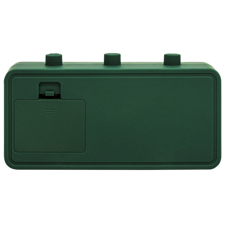 Leni Flipper Retro Manual Day Date Alarm Clock Forest Green 20cm 64920FGR 2