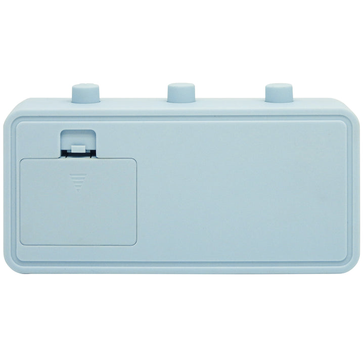 Leni Flipper Retro Manual Day Date Alarm Clock Smokey Blue 20cm 64920SBL 2