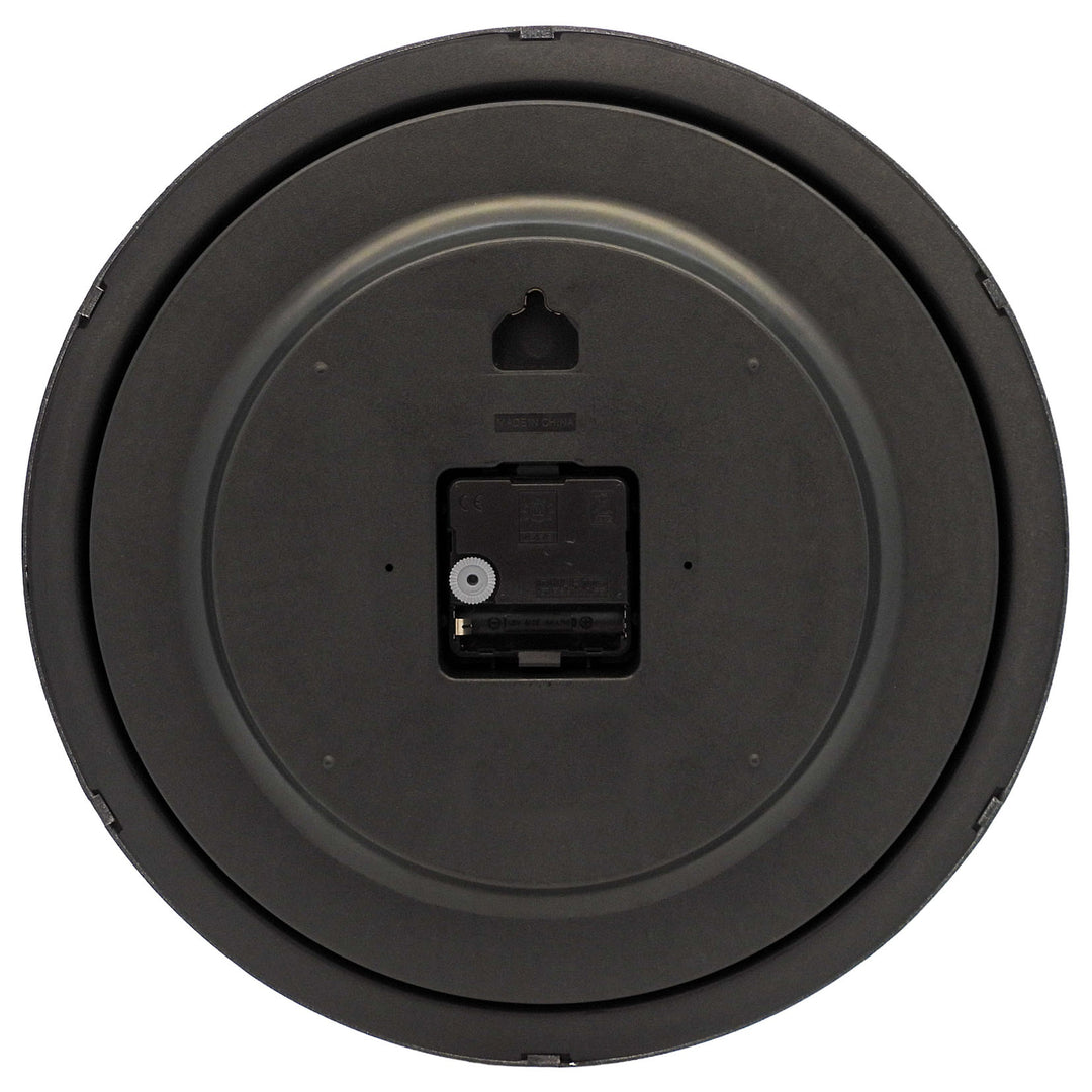 Leni Luminous Wall Clock Black 33cm 62026BLA 4