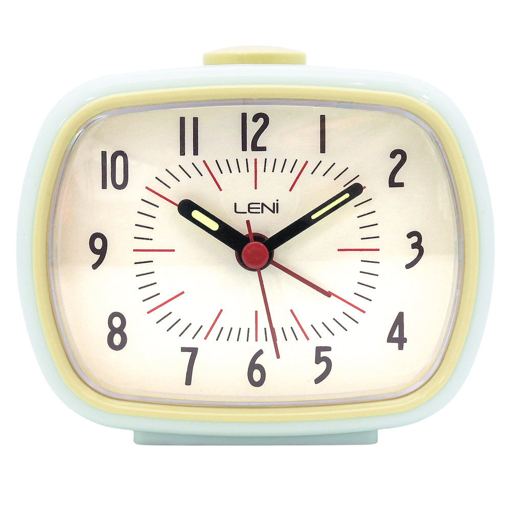 Leni Retro Alarm Clock Hint of Mint Green 11cm 62020HOM 1