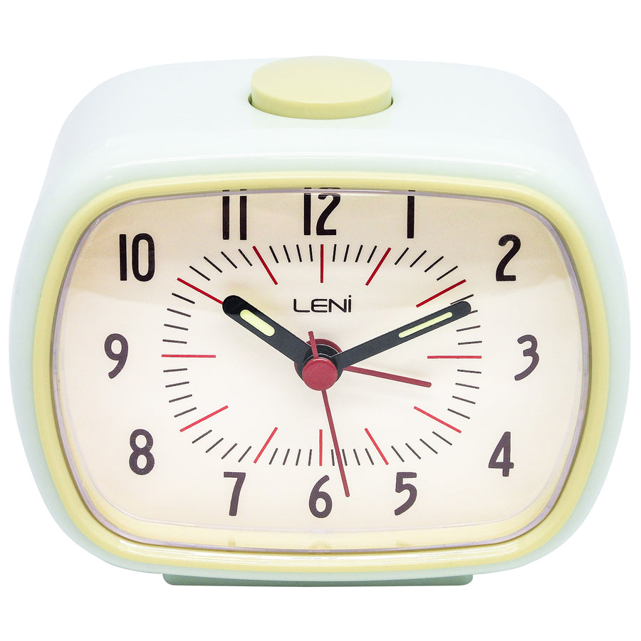 Leni Retro Alarm Clock Hint of Mint Green 11cm 62020HOM 4