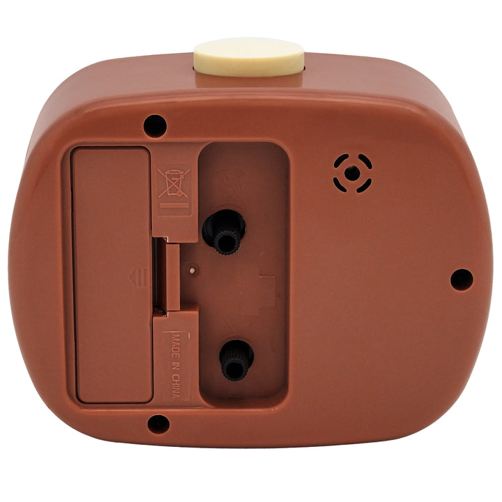 Leni Retro Alarm Clock Mocha Brown 11cm 62020MOC 5